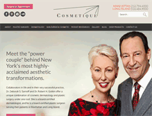 Tablet Screenshot of cosmetiquemd.com